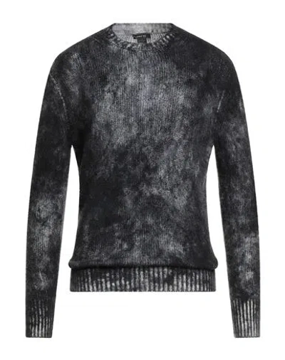 Avant Toi Man Sweater Black Size Xl Cashmere, Silk, Merino Wool In Black