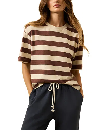 Faherty Hemp Blend Vintage T-shirt In Brown