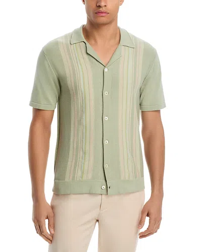 Rails Silas Multi Stripe Short Sleeve Shirt In Green