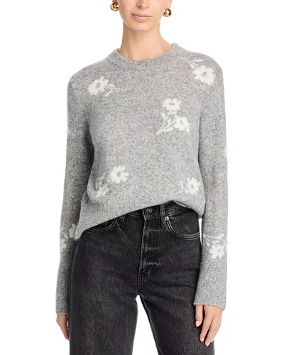 Rails Anise Floral Crewneck Sweater In Gray