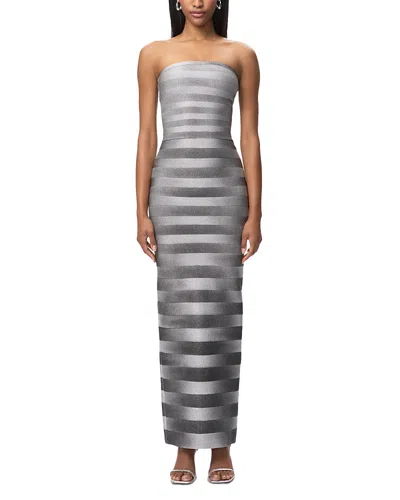 Herve Leger The Nia Gown In Gray