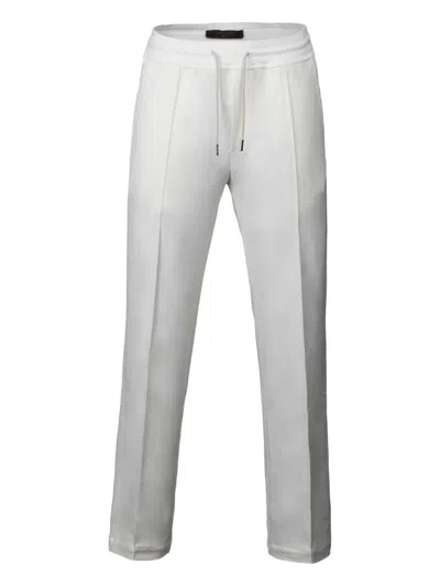 Moorer Crispin Drawstring Track Pants In White