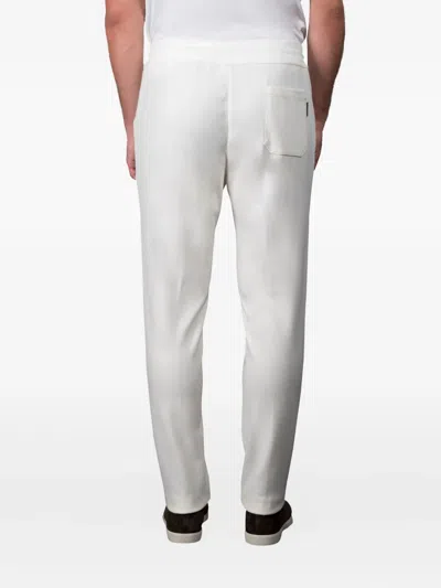 Moorer Crispin Drawstring Track Pants In White