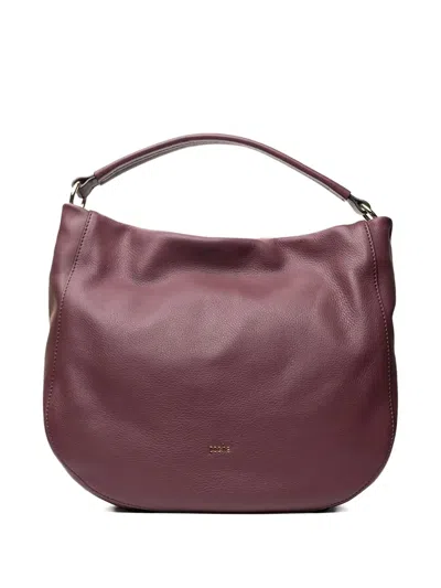Poche Paris Leather Tote Bag In Red