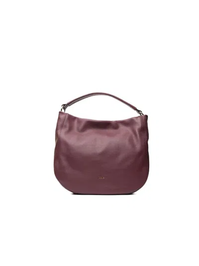Poche Paris Leather Tote Bag In Red