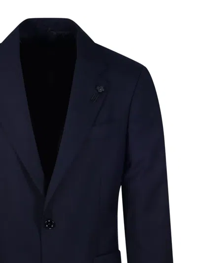 Lardini Notched-lapel Single-breasted Blazer In Multi
