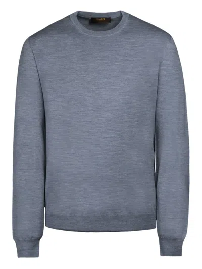 Moorer Orvieto Crew-neck Sweater In Blue