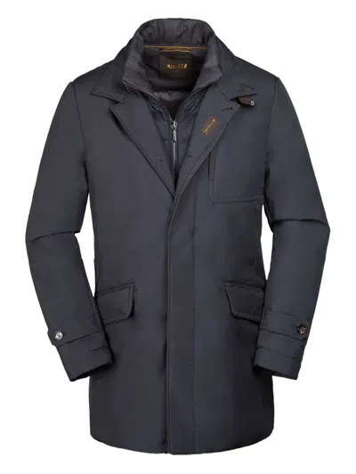 Moorer Ideon Coat In Blue