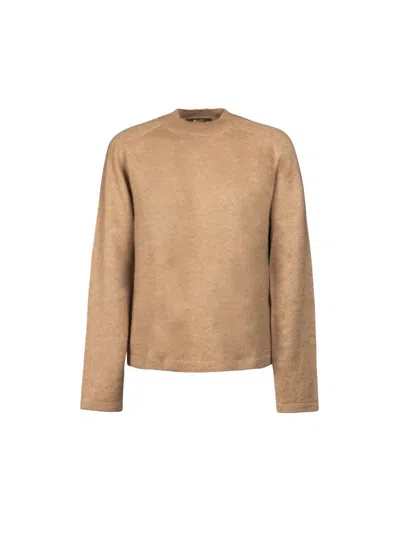 Moorer Crew-neck Sweater In Animal Print