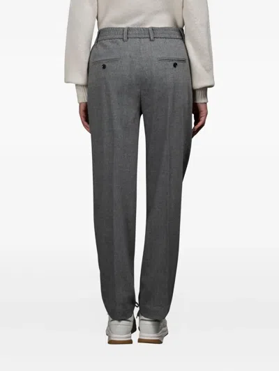 Moorer Drawstring-waist Pleated Trousers In Multi