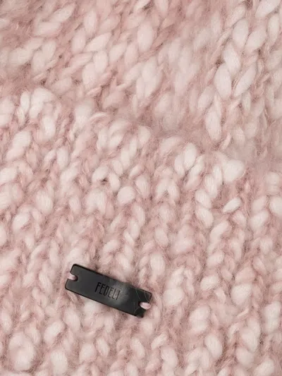 Fedeli Logo-plaque Beanie In Neutral