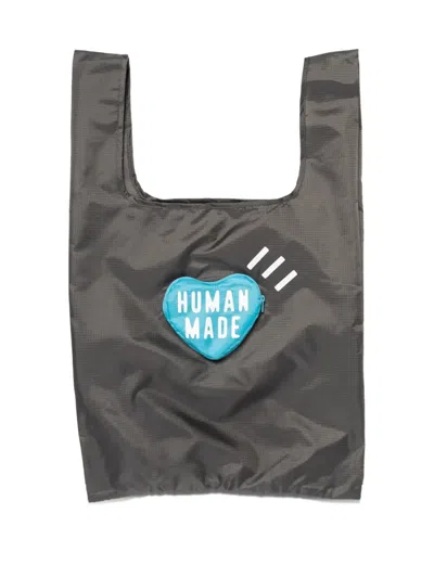 Human Made Heart Shopping Bag Large In Gray
