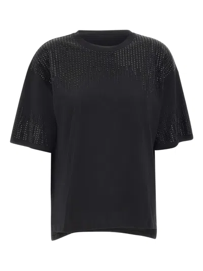 Elena Miro' Beaded-details T-shirt In Black