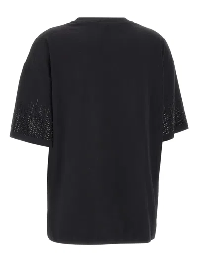 Elena Miro' Beaded-details T-shirt In Black