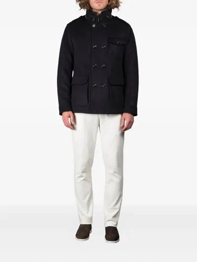 Moorer Boeri-le Double-breasted Coat In Black