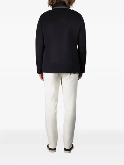 Moorer Boeri-le Double-breasted Coat In Black