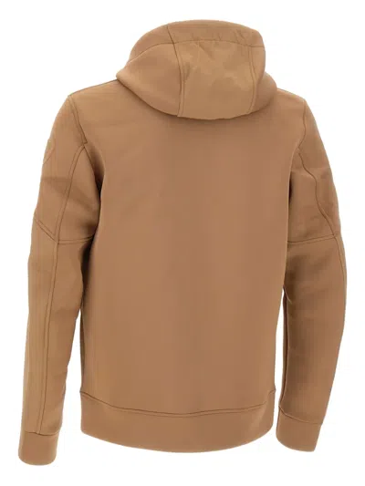 Blauer Zip-up Hooded Jacket In Brown