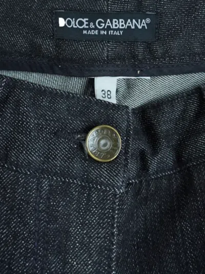 Pre-owned Dolce & Gabbana Cotton Jeans In Black