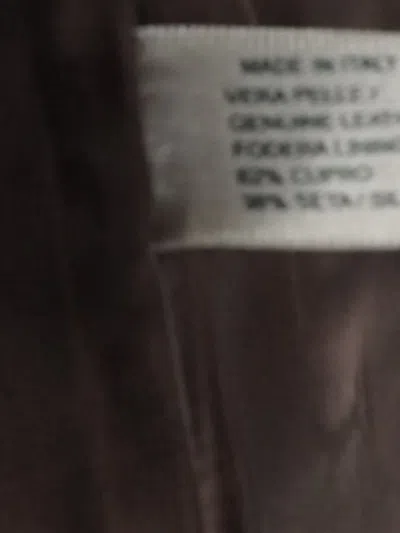 Pre-owned Bottega Veneta Leather Skirt In Brown