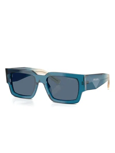 Prada Symbole Square-frame Sunglasses In Blue