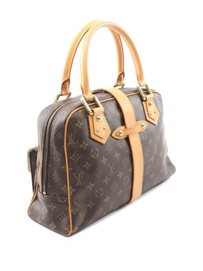 Pre-owned Louis Vuitton 2006 Manhattan Gm Tote Bag In Brown