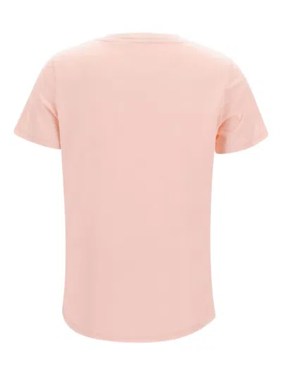 Sun 68 Crew-neck Cotton T-shirt In Pink
