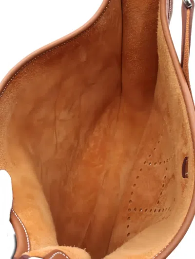Pre-owned Hermes Evelyn 3 Pm Taurillon-clemence-leather Shoulder Bag In Brown