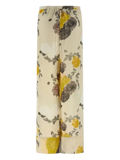 Bernadette Louis Print Elasticated Trousers In Neutral