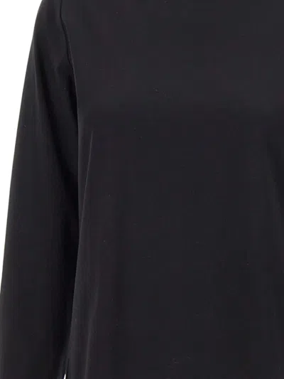 Sun 68 Back-zip Long-sleeve T-shirt In Black