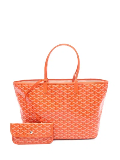 Pre-owned Goyard 2020s Saint Louis Pm Tote Bag In Orange
