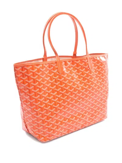 Pre-owned Goyard 2020s Saint Louis Pm Tote Bag In Orange