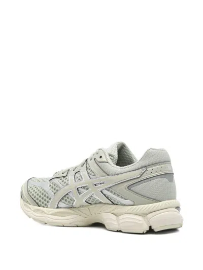 Asics Asymmetrical Mesh Sneakers With Gel Technology In White