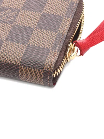 Pre-owned Louis Vuitton 2021s Zippy Damier Ebene Canvas Wallet In Brown
