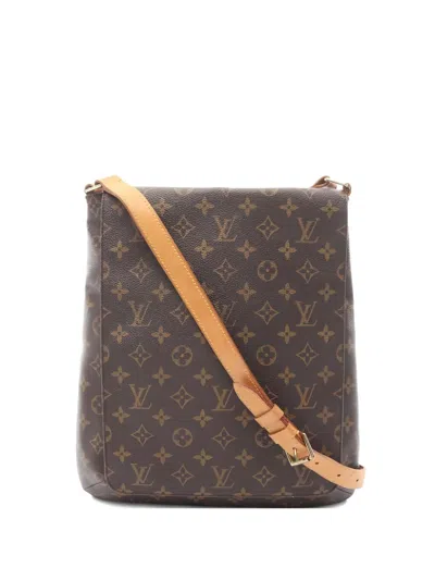Pre-owned Louis Vuitton 1998 Musette Monogram Shoulder Bag In Brown