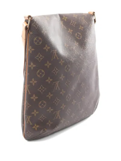 Pre-owned Louis Vuitton 1998 Musette Monogram Shoulder Bag In Brown