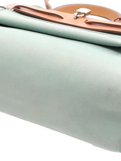Pre-owned Hermes 2014 Herbag Zip 31 Tote Bag In Blue