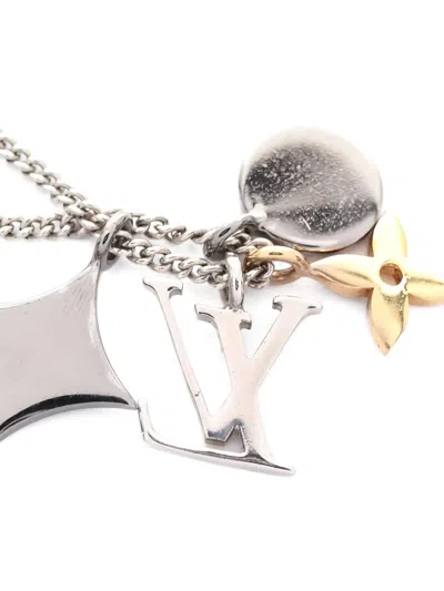 Pre-owned Louis Vuitton Ly Instinct Pendants Necklace In Silver