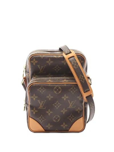 Pre-owned Louis Vuitton 2003 Monogram Amazon Shoulder Bag In Brown