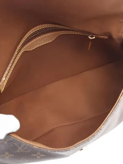 Pre-owned Louis Vuitton 2002 Mini Looping Monogram Tote Bag In Brown