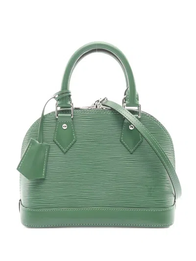 Pre-owned Louis Vuitton 2021s Alma Bb Épi Leather Tote Bag In Green