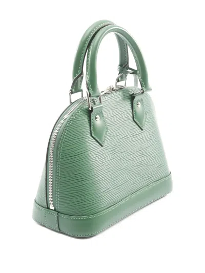 Pre-owned Louis Vuitton 2021s Alma Bb Épi Leather Tote Bag In Green