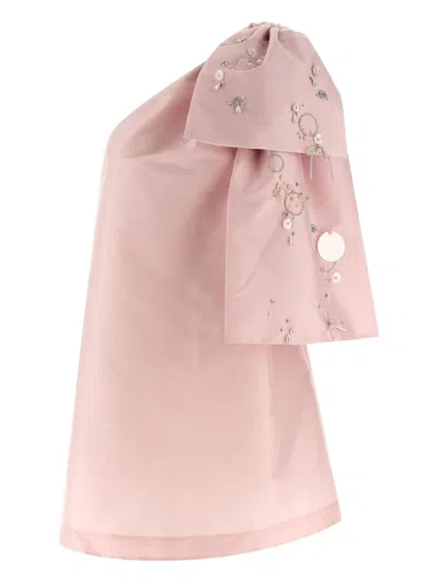 Bernadette Winnie Bow-detail Mini Dress In Pink