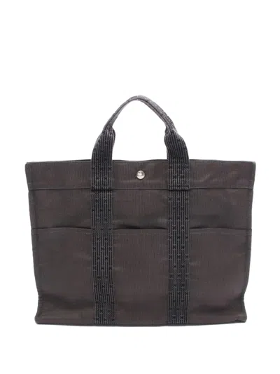 Pre-owned Hermes 2000s Yale Line Mm Tote Bag In Brown