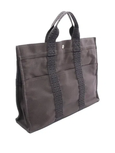 Pre-owned Hermes 2000s Yale Line Mm Tote Bag In Brown