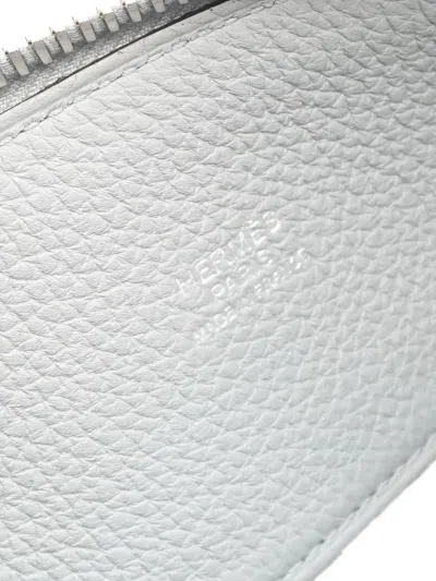 Pre-owned Hermes Bolide Togo-leather Shoulder Bag In Gray