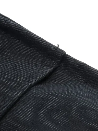 Pre-owned Hermes 2000s Striped-handle Tote Bag In Black