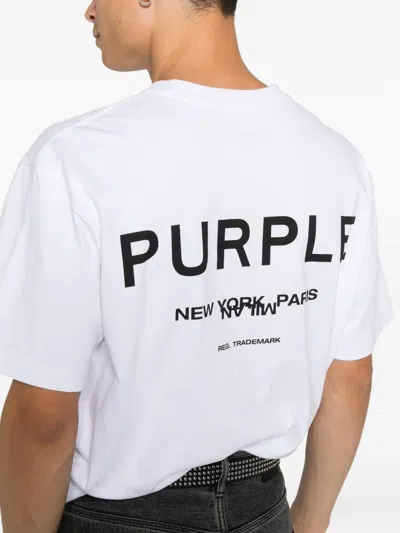 Purple Brand Jersey Short-sleeve T-shirt In Animal Print