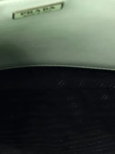 Pre-owned Prada Cleo Shoulder Bag Spazzolato Leather Medium Hobo Bag In Green