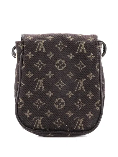 Pre-owned Louis Vuitton Cancun Pochette Mini Lin Crossbody Bag In Brown