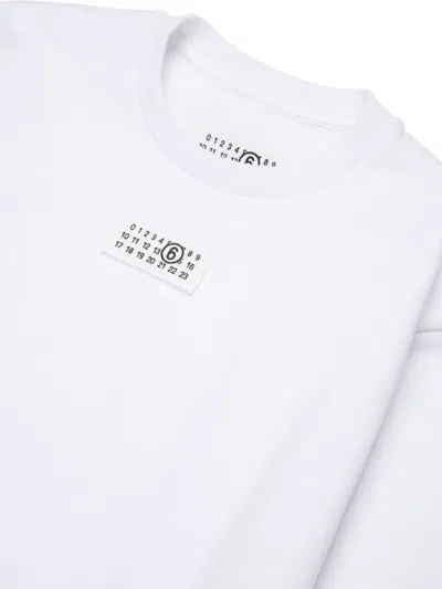 Mm6 Maison Margiela Logo-patch Sweatshirt In White